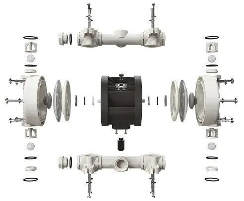 اجزای پمپ دیافراگمی