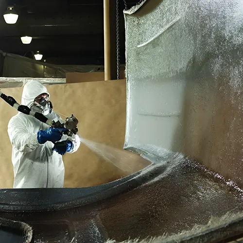 دستگاه پاشش رزین و فاییرگلاس