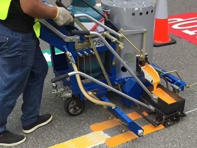 ساخت دستگاه خط کشی خیابان.